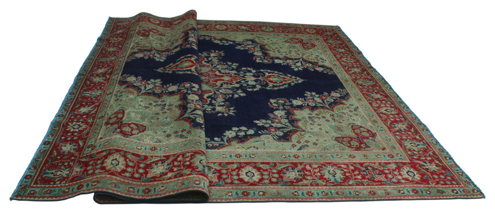 Fine Vintage Distressed Yolimar Navy Rug