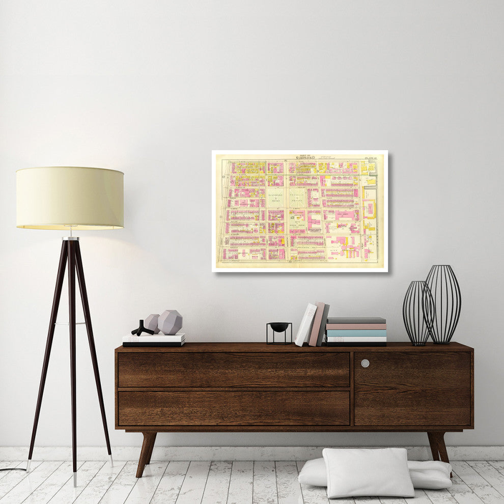 "Boston - Wards 9, 12, 1895" Print by George Washington Bromley, 42"x29"