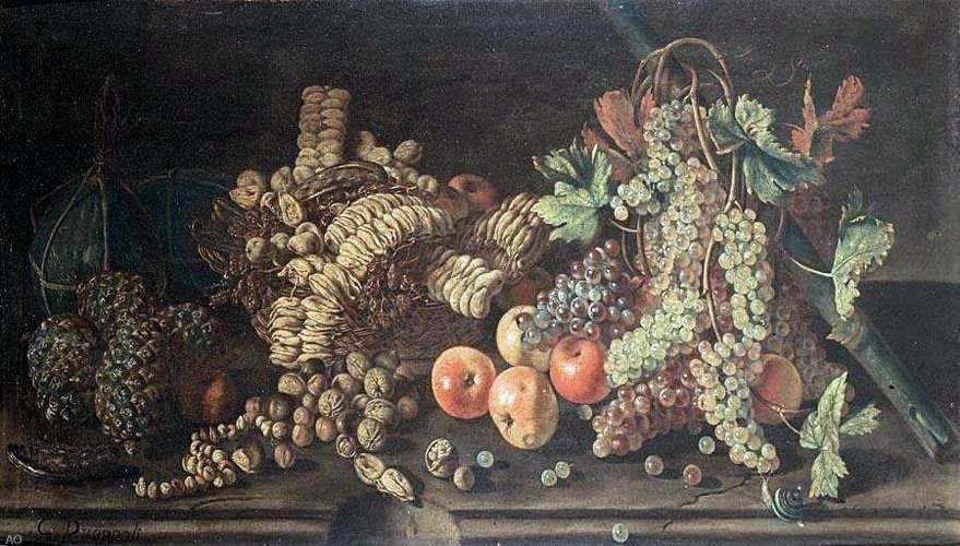 Giovanni Battista Ruoppolo Fruit Still-Life, 15"x30" Wall Decal