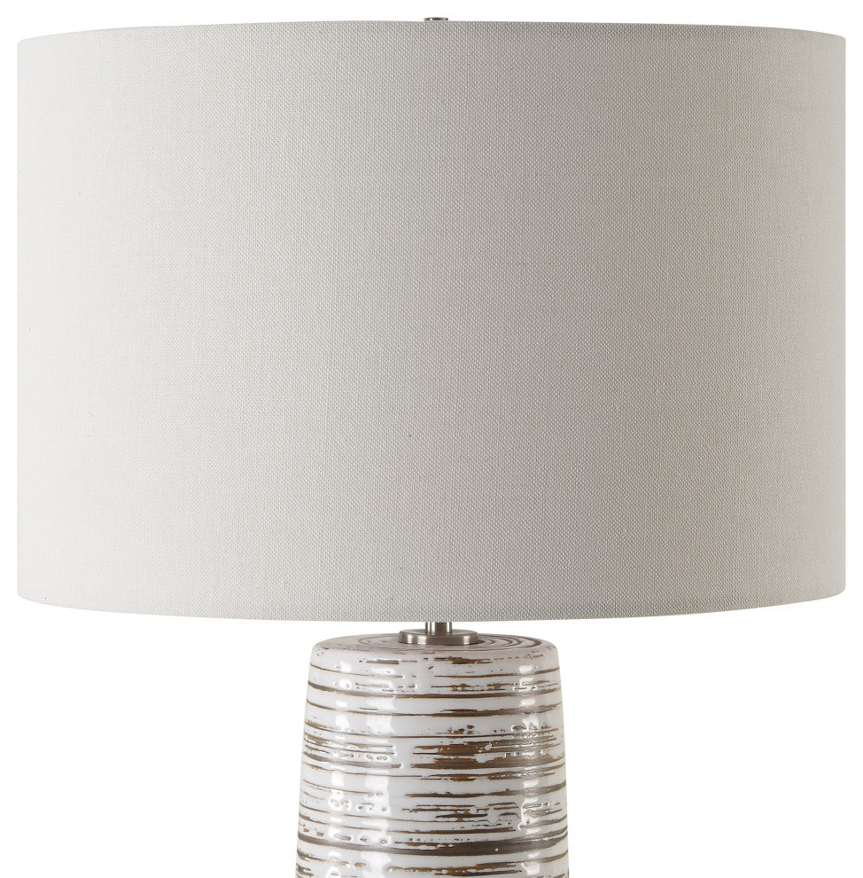Uttermost Haven White Glaze Table Lamp