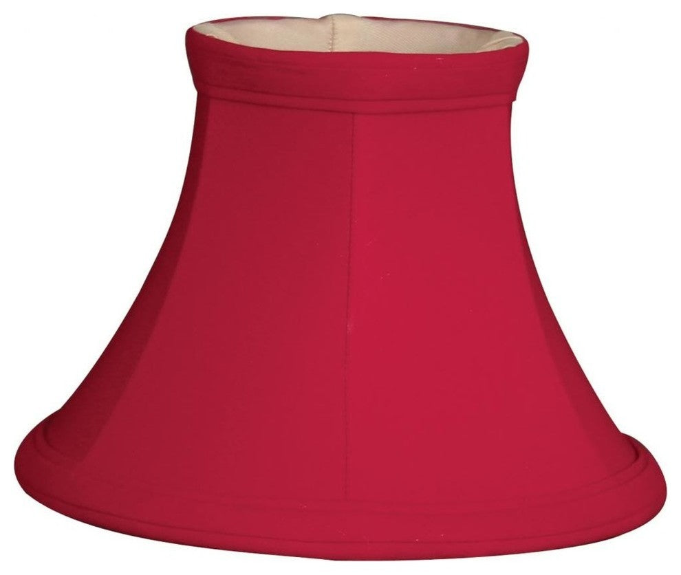 6" True Bell Red Chandelier Lampshade, Red, Red, 6 Pack