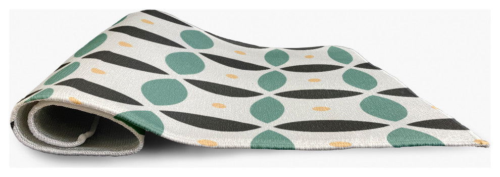 4' x 6' Geometric Spring Chenille Indoor/Outdoor Rug