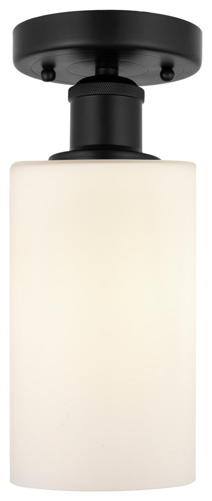 Innovations 616-1F-BK-G801 1 Light 3.875" Semi-Flush Mount, Matte Black
