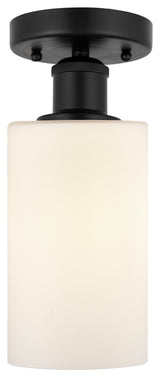 Innovations 616-1F-BK-G801 1 Light 3.875" Semi-Flush Mount, Matte Black