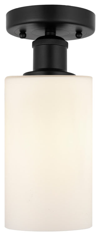 Innovations 616-1F-BK-G801 1 Light 3.875" Semi-Flush Mount, Matte Black