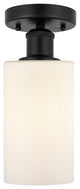 Innovations 616-1F-BK-G801 1 Light 3.875" Semi-Flush Mount, Matte Black