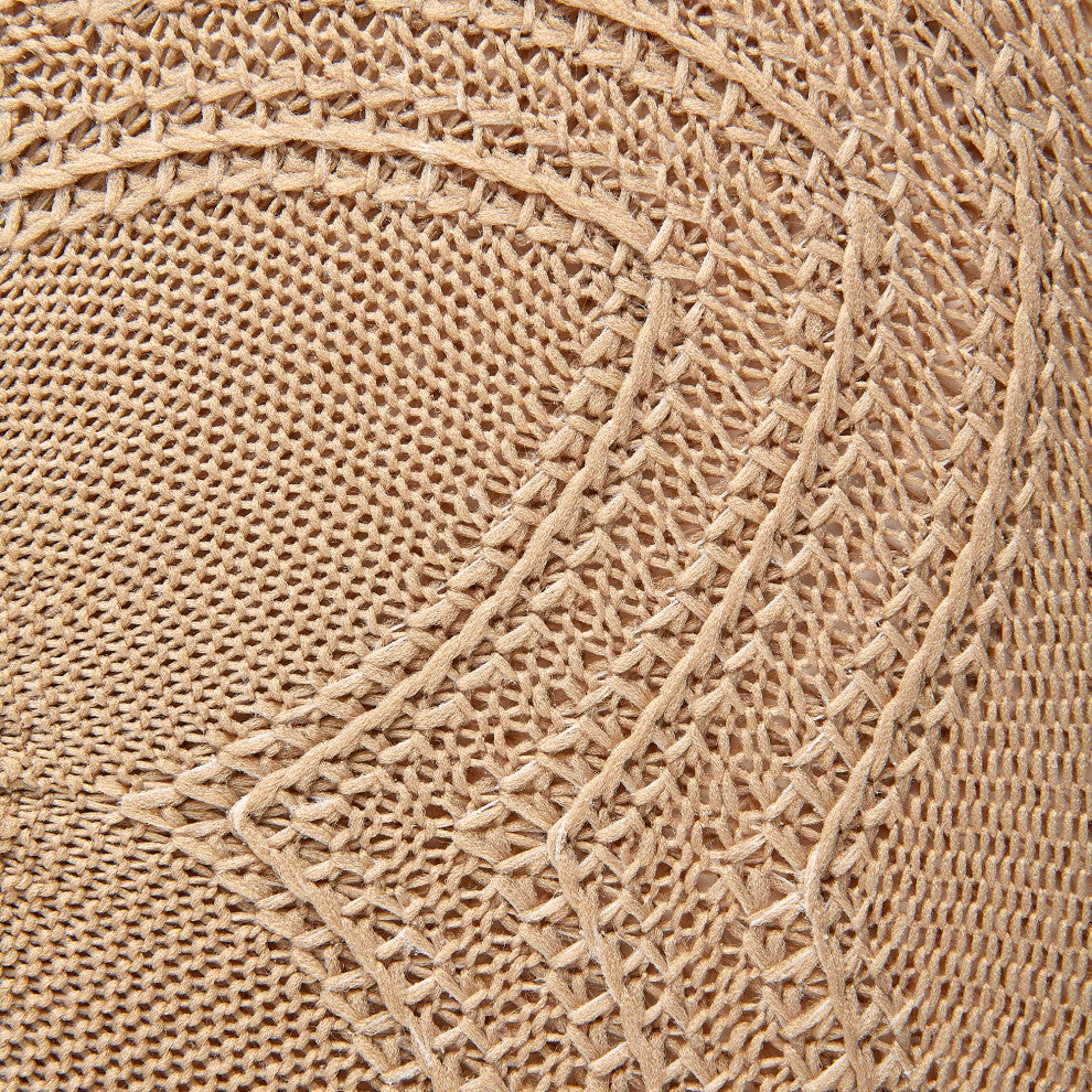 Stone Floral Pp Woven Round Placemat, Set Of 6