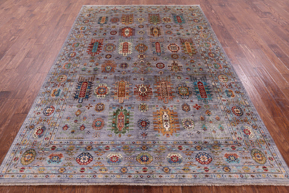 Hand Knotted Persian Wool Rug 6' 9" X 9' 8" - Q12204