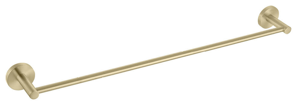 Circular 24" Bathroom Towel Bar KBA1404, Brush Gold