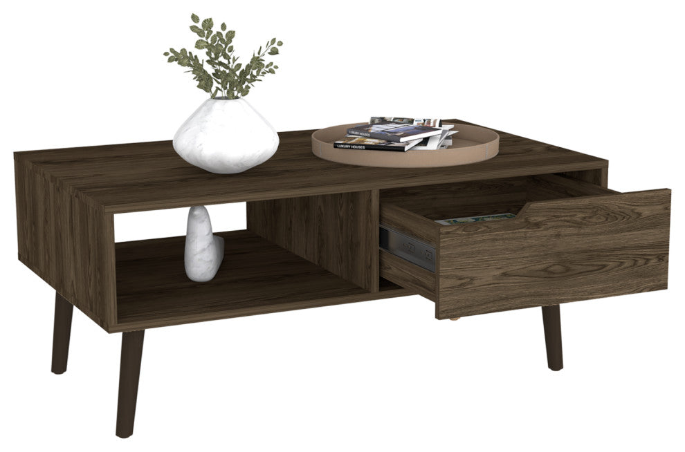 Coffee Table Bull, Living Room, Dark Walnut