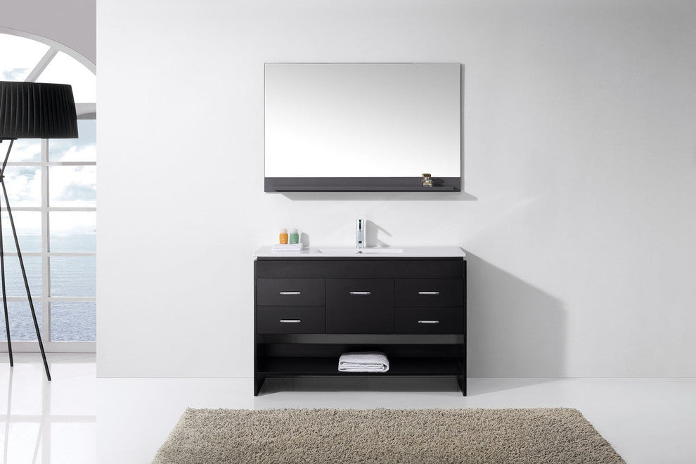Gloria 48" Single Bathroom Vanity Set, Espresso