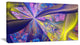 Purple Yellow Fractal Curves, Abstract Canvas Art Print, 32x16