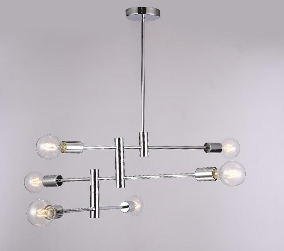 Ceiling Fixture, Brushed Bronze, Chrome