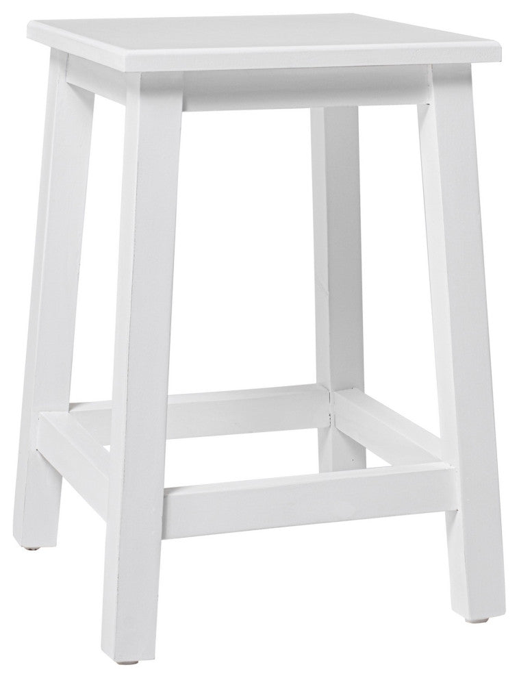 Classic White Stool
