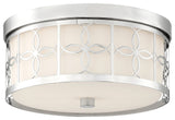 Crystorama ANN-2105-PN, 2-Light Ceiling Mount, Polished Nickel