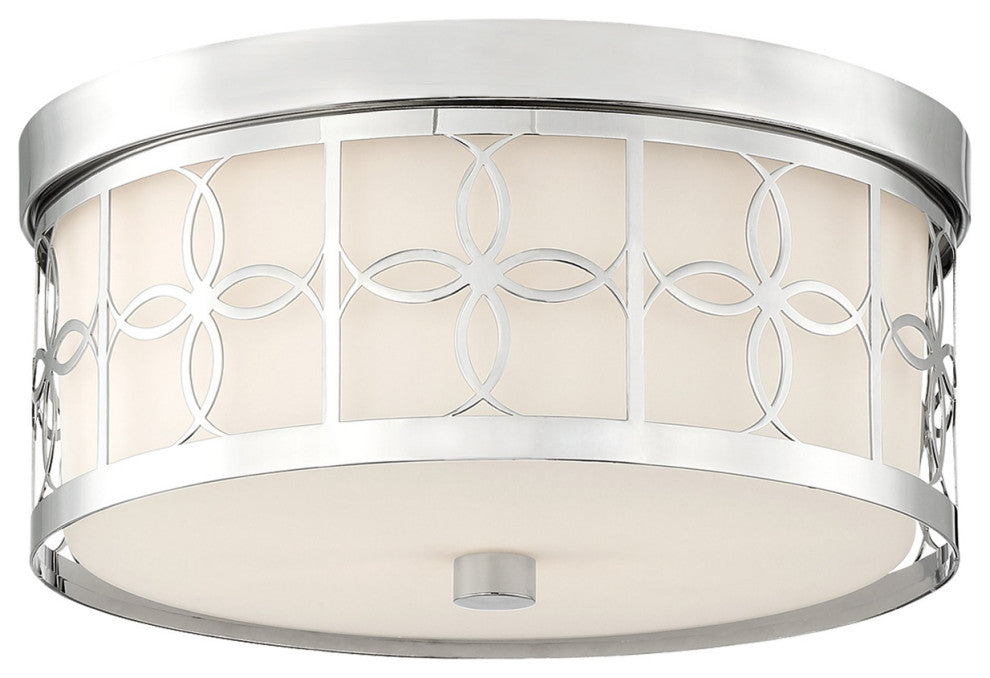 Crystorama ANN-2105-PN, 2-Light Ceiling Mount, Polished Nickel