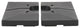 CorLiving Dark Gray Plastic Deluxe Patio Bases for Heavy & Offset Umbrellas