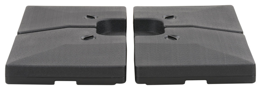 CorLiving Dark Gray Plastic Deluxe Patio Bases for Heavy & Offset Umbrellas