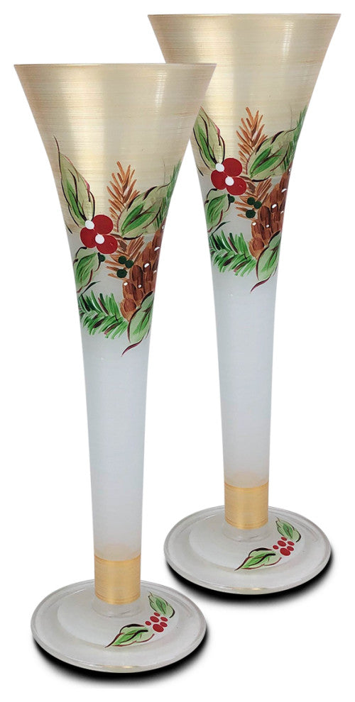 Woodland Pine Hollow Flute, Set of 2