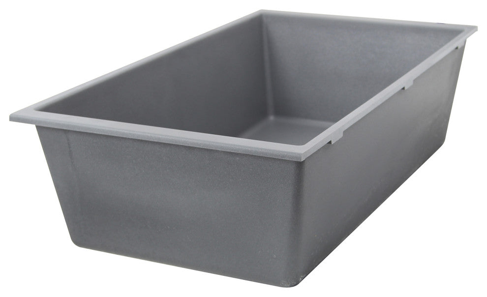 Nantucket Sinks PR3320-TI-UM 33-inch Granite Composite Sink in Titanium