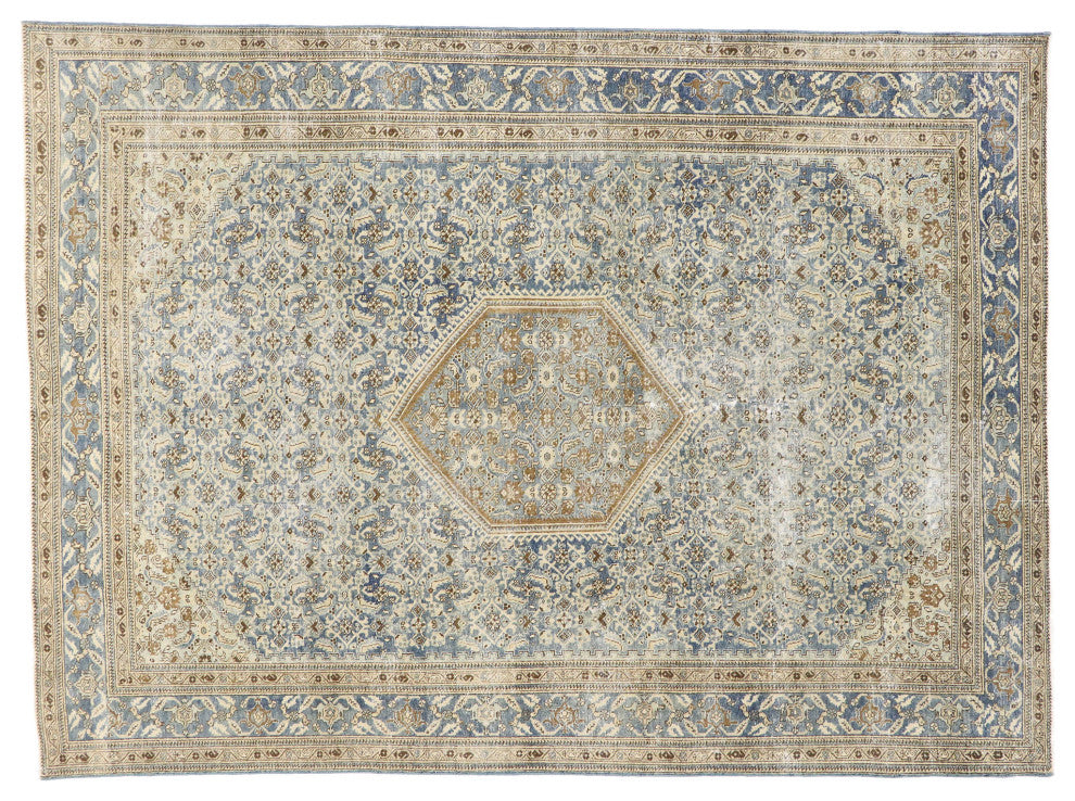 Antique Persian Tabriz Rug, 07'07 x 10'04