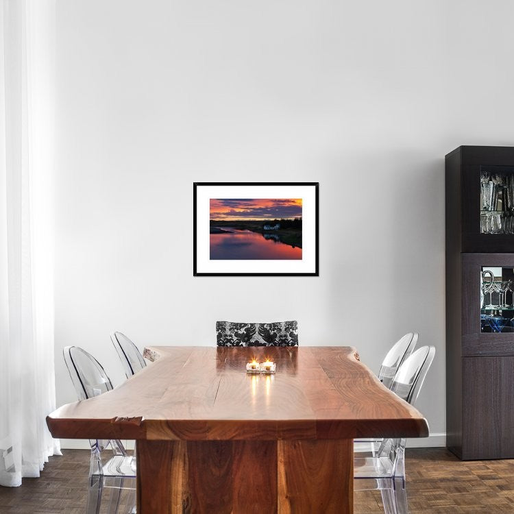 "White River" Framed Digital Print by Brin Ingibergsson-Bragi, 30x22"