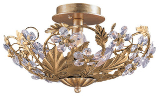 Paris Market 6-Light Ceiling Mount, Gold Leaf Finish