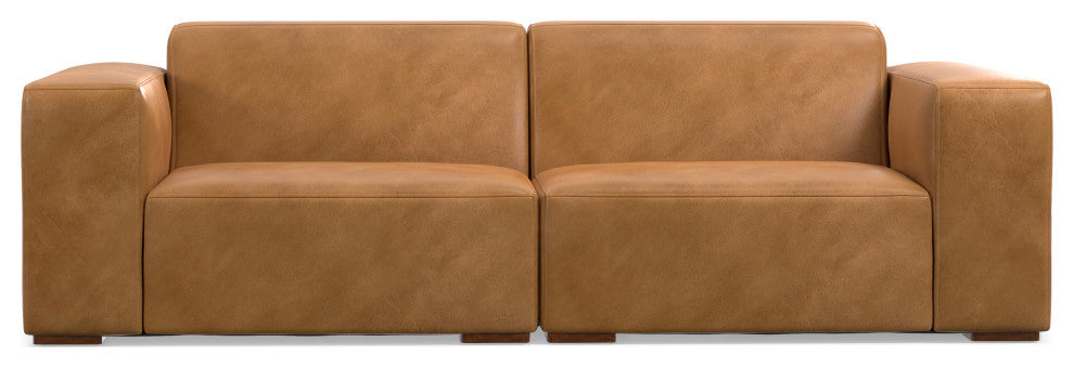 Rex 2-Seater Modular Sofa in Genuine Leather