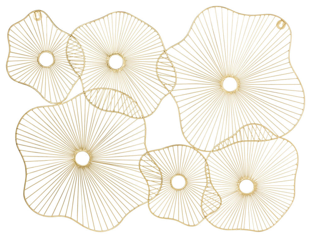 Amoeba Gold Wall Art