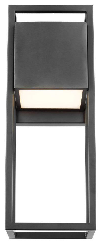 Supreme 18W LED Medium Wall Lantern, Matte Black Finish