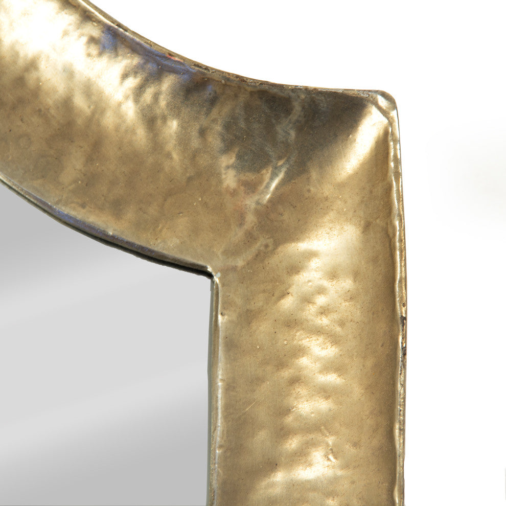 Casimir Mirror, Distressed Gold