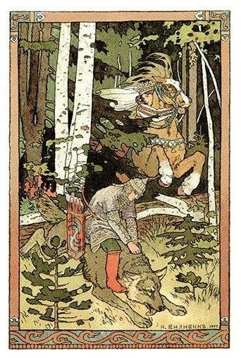 Riding the Wolf- Canvas Poster 20" x 30"