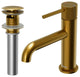 Karran 1-Handle 1-Hole Bathroom Faucet With Pop-up Drain, Gold