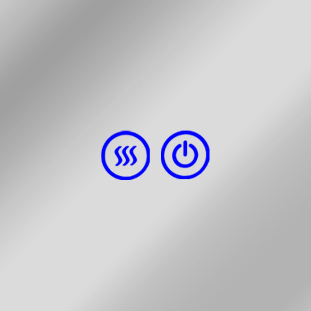 Luminosity Back Lit Round Touchscreen Led Mirror 30" Wide