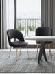 Swell Velvet Chair, Dark Gray