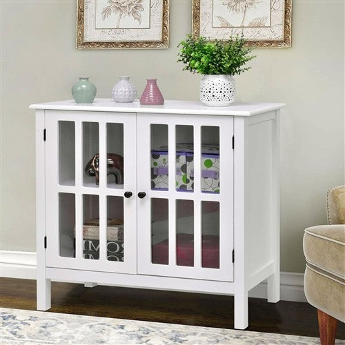 Beautiful White Wood Bathroom Storage Floor Cabinet