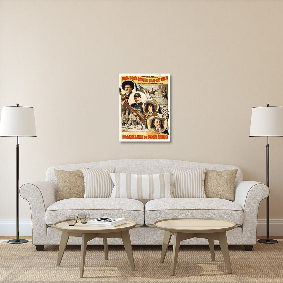 Long Bro's, Madeline Of Fort Reno The Sensation Of The 19Th Century, 27x36