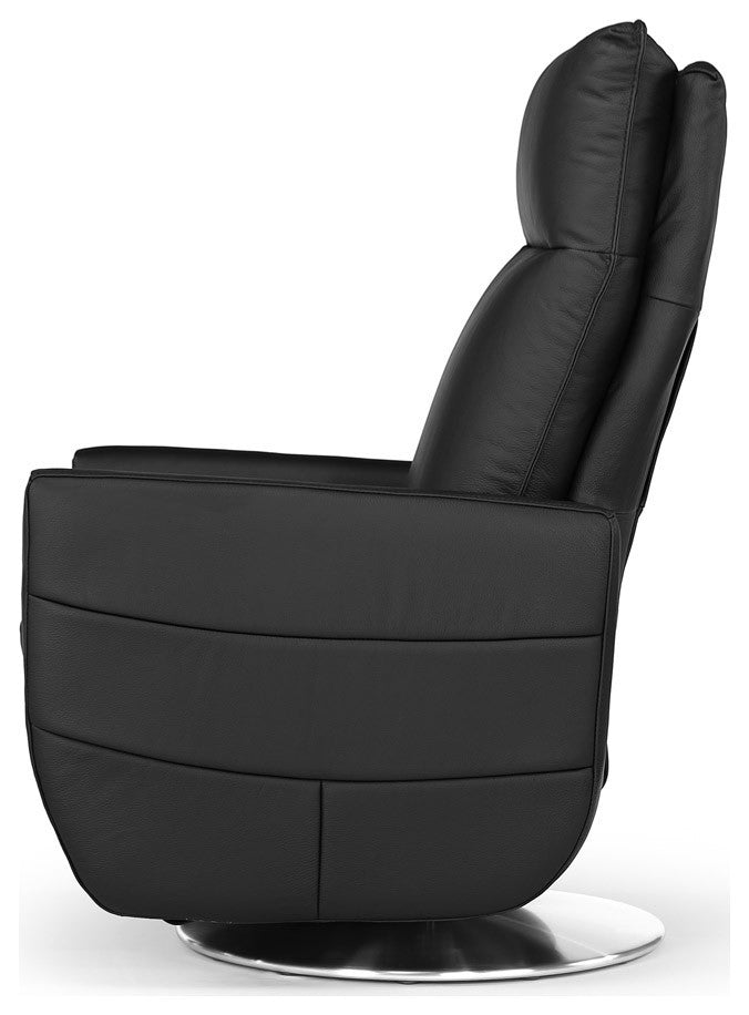 Ritz Reclining Chair with Power Buttons and Top Grain Leather