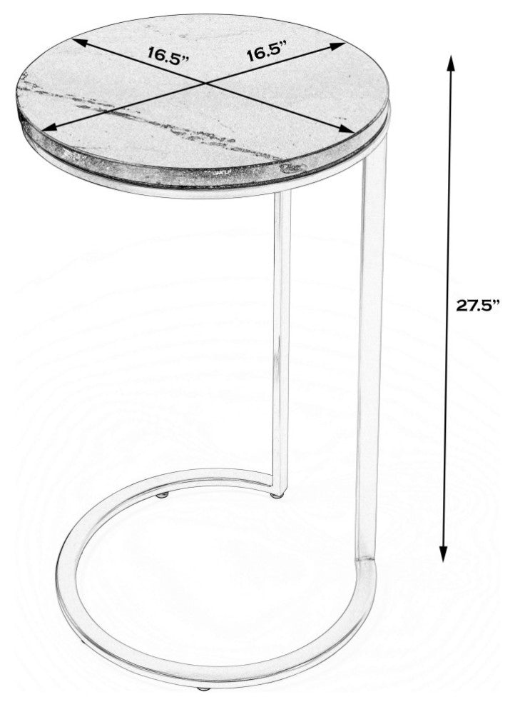 Shounderia Marble Accent Table