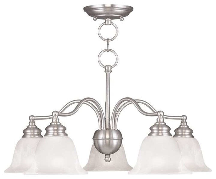 Essex Convertible Chandelier, Brushed Nickel