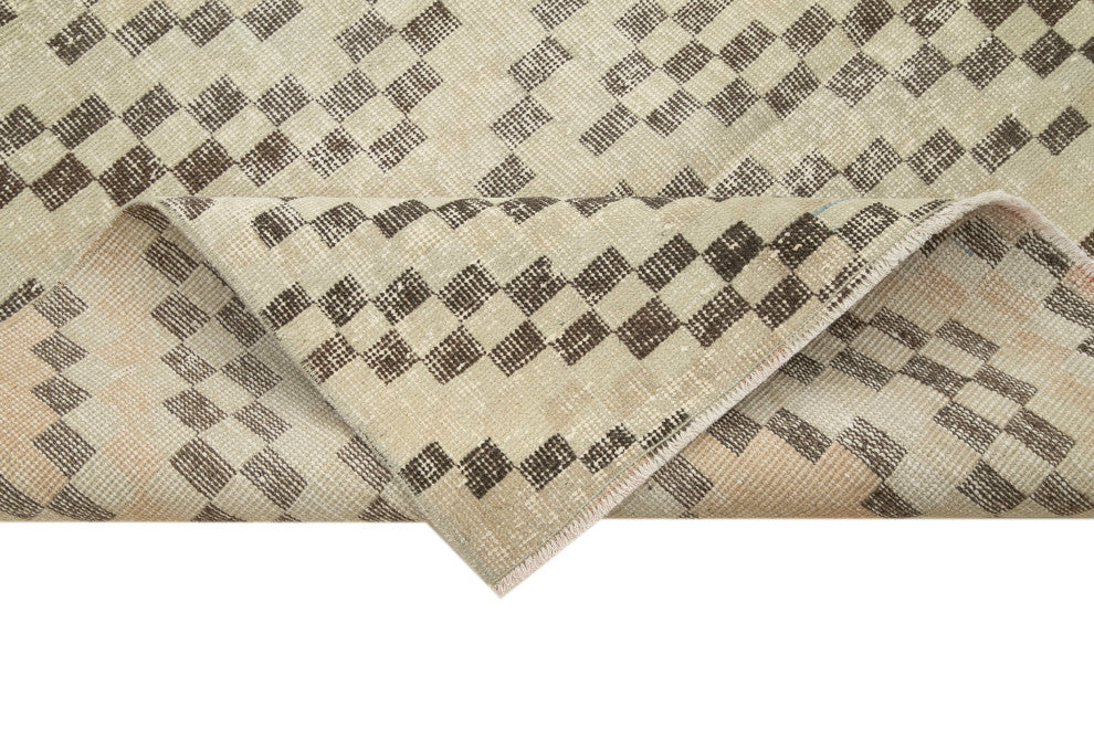 Rug N Carpet - Hand-knotted Turkish 3' 8'' x 11' 1'' Distressed Vintage Rug