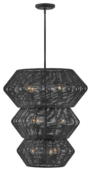 Hinkley Luca Double Extra Large Multi Tier Chandelier, Black