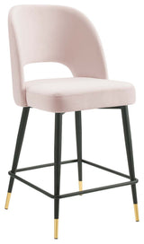 Rouse Performance Velvet Counter Stool, Pink