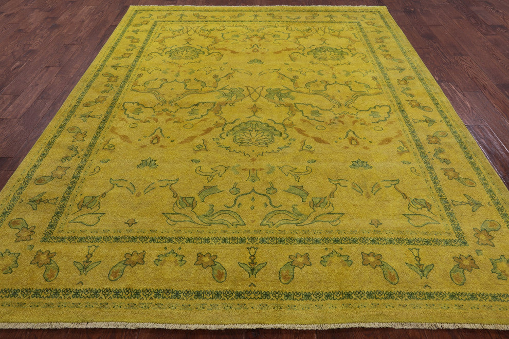 8' 2" X 9' 10" Full Pile Overdyed Handmade Rug - WR1968