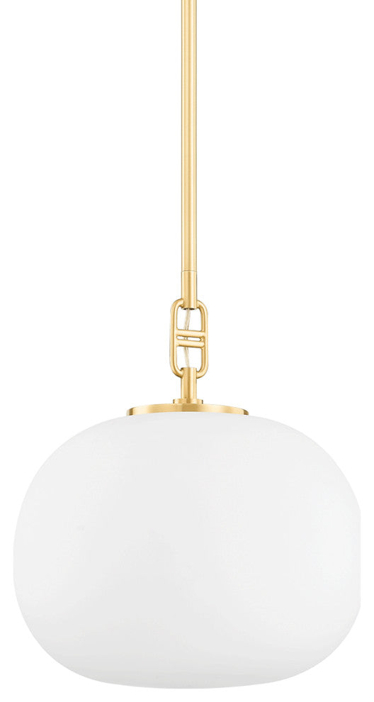 Ingels 1-Light Pendant, Aged Brass