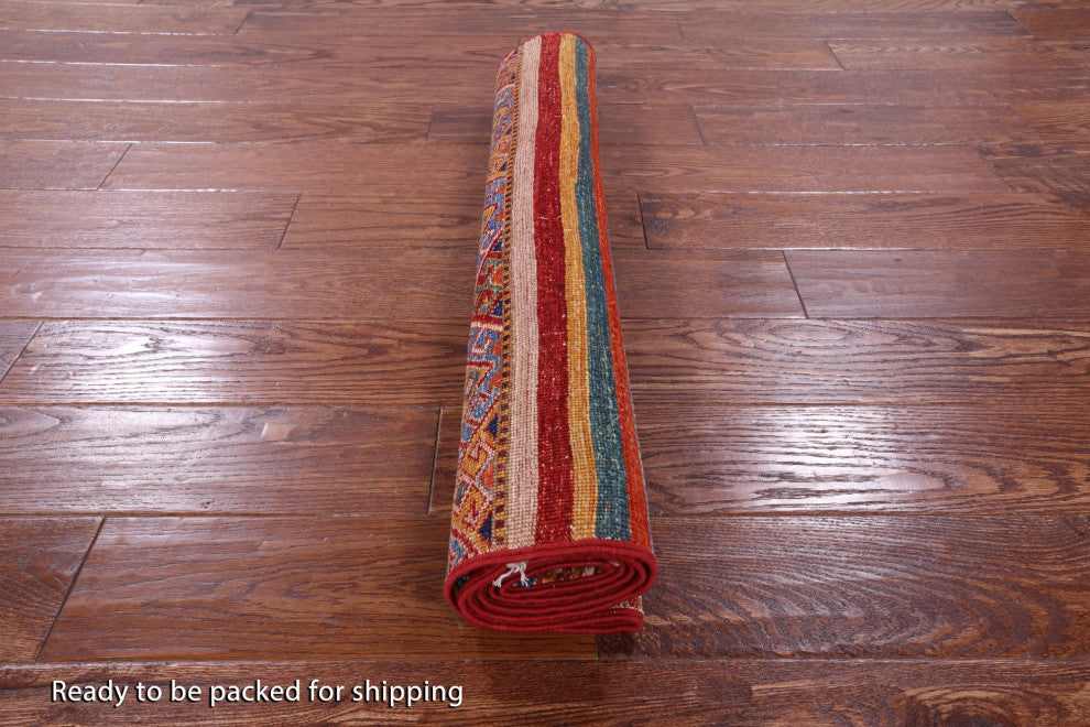 2' 9" X 5' 4" Super Kazak Khorjin Hand Knotted Rug Q10810