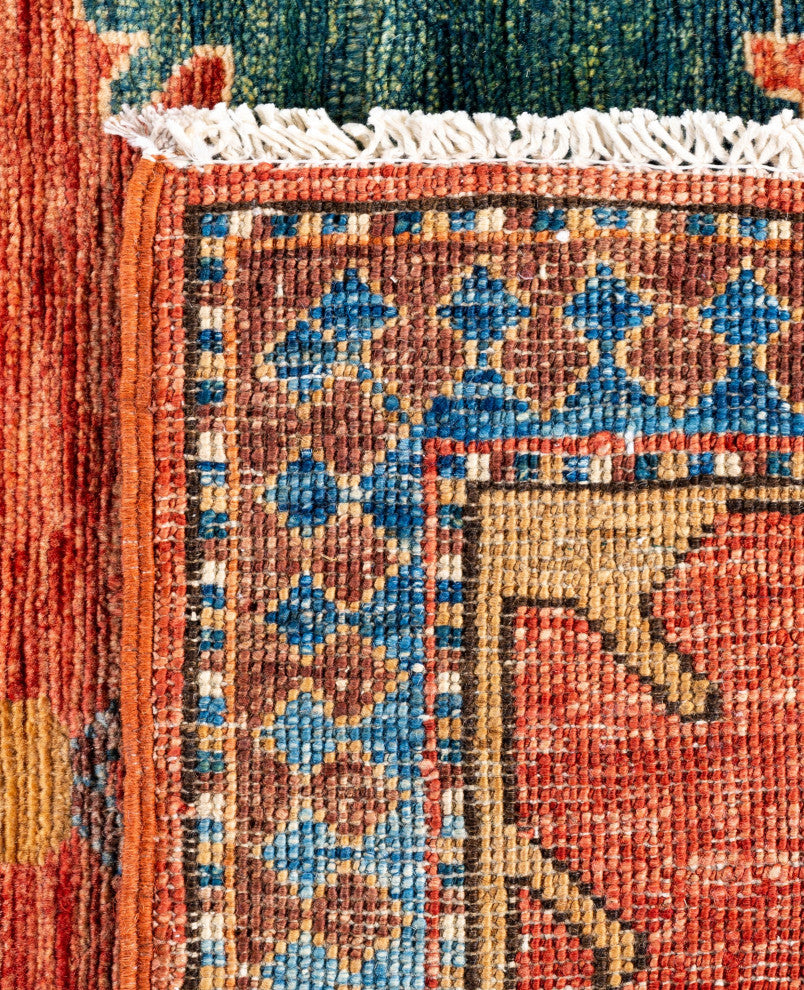 Serapi One-of-a-Kind Hand-Knotted Area Rug Red, 3'3" x 5'0"