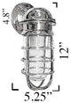 Nautical Bulkhead Sconce (US J-Box Ready / Indoor / Outdoor / Solid Brass)