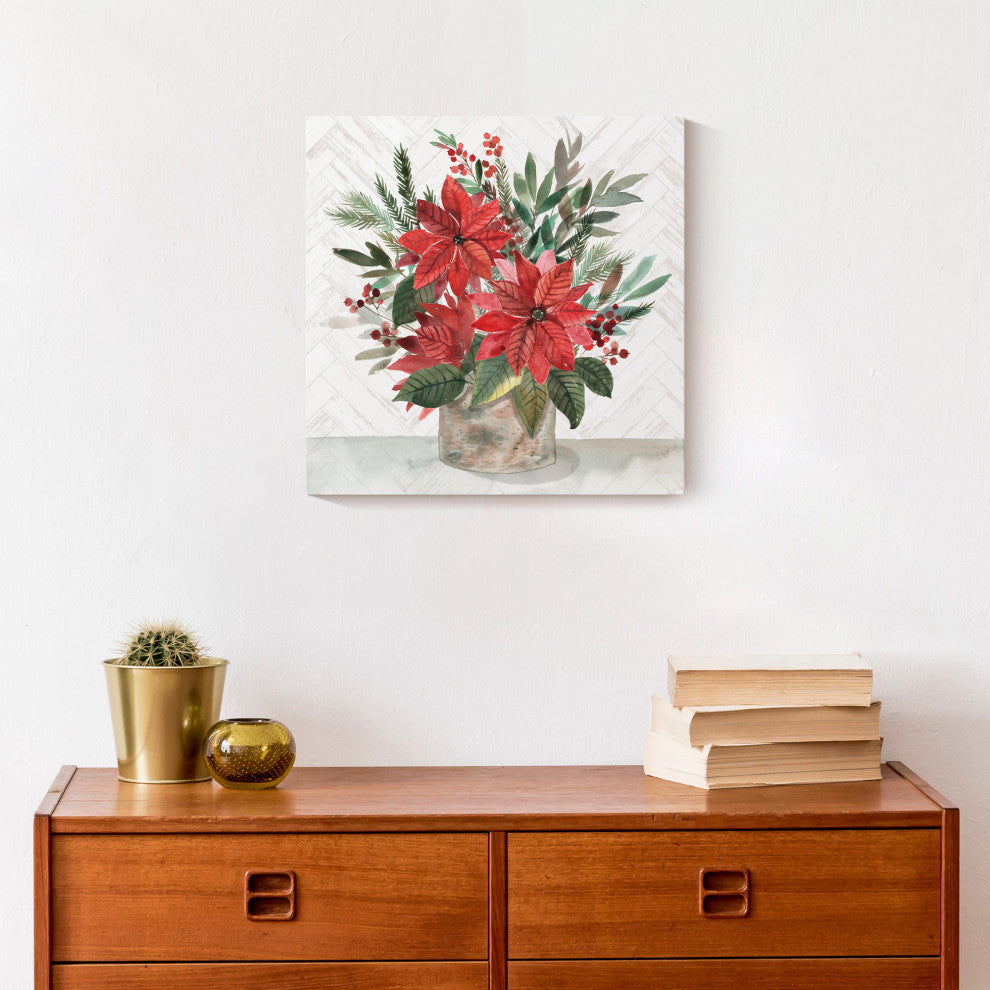 Holiday Bouquet 12x12 Canvas Wall Art