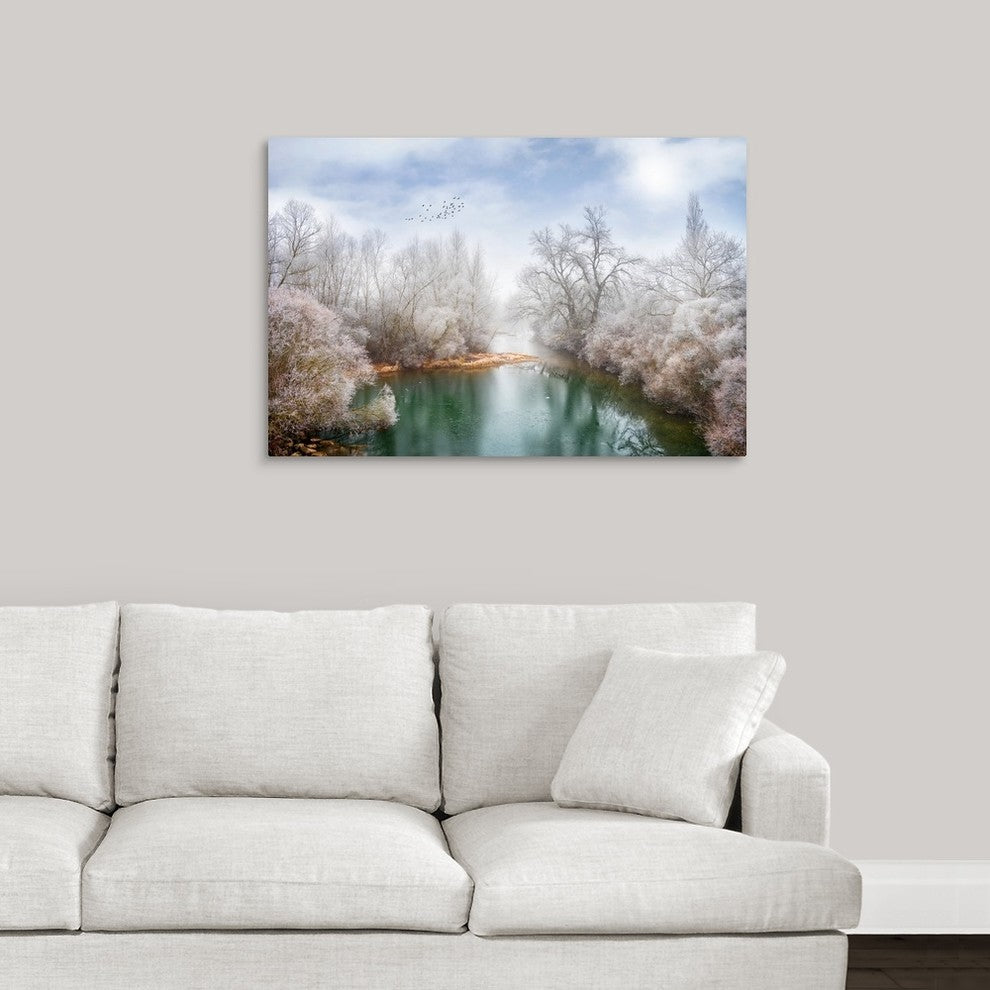 "White Paradise" Wrapped Canvas Art Print, 36"x24"x1.5"